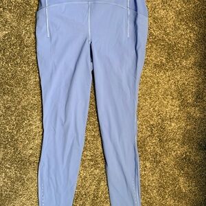 Lululemon wonder train leggings, never worn, powder/light blue, new condition,